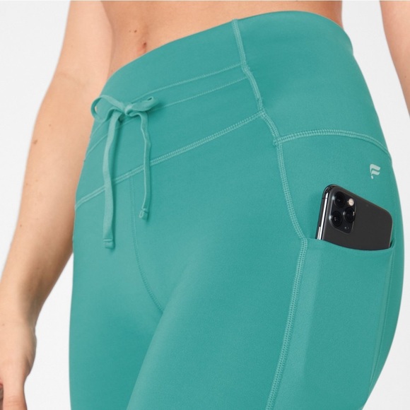 Fabletics High-Waisted UltraCool Shine Panel Leggings - Picture 8 of 8